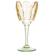 tételeket Tulipános mécsestartó, virágmotívum, romantikus és elegáns hangulatot teremtő dekoráció, 20 cm