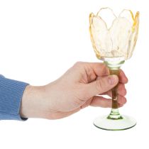 tételeket Tulipános mécsestartó, virágmotívum, romantikus és elegáns hangulatot teremtő dekoráció, 20 cm