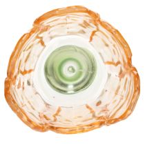 tételeket Tulipán alakú üveg mécsestartó, vintage stílusú, romantikus lakberendezési tárgy, 20cm