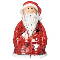 tételeket Mikulás díszfigura mécsestartóként csillagokkal, asztaldísz, 15cm