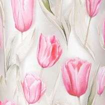 tételeket Elegáns, tulipán motívumos lámpás hangulatos tavaszi dekorációhoz, 12,5 cm, 2 darab.