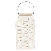 tételeket Függőlámpás, nyári dekoráció, makramé M35.5cm Sz19cm