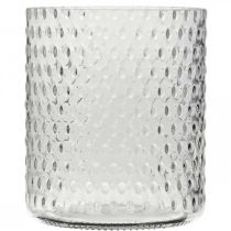 tételeket Üveglámpás, virágváza, kerek üvegváza Ø11,5cm H13,5cm