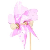 tételeket Pöttyös szélmalom pálcán színes Ø8,5cm 12 db