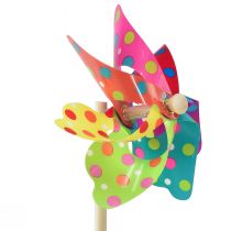 tételeket Pinwheel színes szélmalom virágok pontok erkély Ø15cm 2db