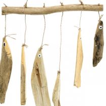 tételeket Tengeri hal dekoráció, uszadékfa szélcsengő, fa dekoráció 50cm szé30cm