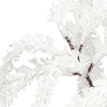 tételeket Díszág sírófűz téli dekoráció fehér csillám 82cm 2db