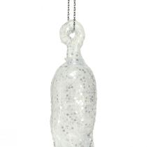 tételeket Téli dekorációs jégcsapok akasztható átlátszó ezüst 28cm 3db