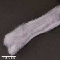 tételeket Dekoratív gyapjú, világoslila, 2 m nemezelt gyapjú kézműveskedéshez és virágkötészethez