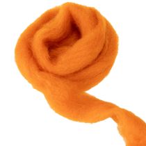 tételeket Nemezelt gyapjúzsinór, narancssárga, 2m, kézműveskedéshez, kötözéshez és díszítéshez