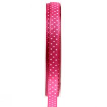 tételeket Ajándék szalag pontozott dekoratív rózsaszín szalag 10mm 25m