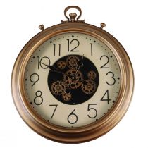 tételeket Fali dekoráció falióra fogaskerék óra bronz krém retro Ø54cm