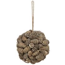 tételeket Égertobozok felakasztására szolgáló gömb alakú fehérre meszelt 12 cm