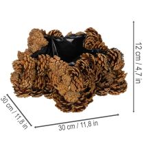 tételeket Fenyőtoboz virágcserép, csillag alakú, 30 cm