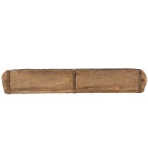 tételeket Két rekeszes, autentikus tégla alakú, otthonra vagy irodába alkalmas, 60 cm-es fa tálca