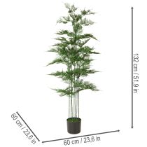 tételeket Műbambusz fa, zöld, 132 cm, szobanövény