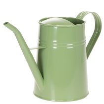 tételeket Vintage fém beltéri öntözőkanna, mentazöld, 1,7L, díszváza, retró dizájn, M23cm
