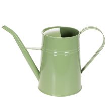 tételeket Vintage fém beltéri öntözőkanna, mentazöld, 1,7L, díszváza, retró dizájn, M23cm
