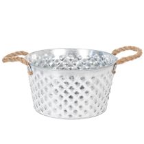 tételeket Cinktál, dísztál, fém kötélfogantyúval, Ø22cm M12cm