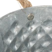 tételeket Ovális cinktál kötélfogantyúkkal, 27cm x 17,5cm, M12cm