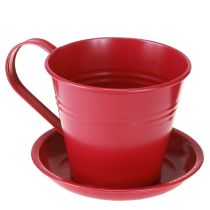 tételeket Ültetőcsésze csészealjjal kreatív kertekhez, 11 cm, 6 darab