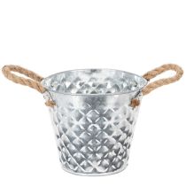 tételeket Cink edény kötél fogantyúkkal Ø14,5cm M13cm