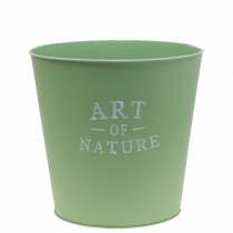 Cink virágcserép Art of Nature mentazöld Ø17,5cm H15cm