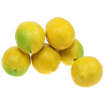 Dekoratív citrom 10cm 6db
