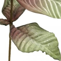 Mesterséges növényi deco ág zöld vörös barna hab H68cm