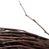 tételeket Klasszikus díszes fűzfa koszorú kreatív kompozíciókhoz, 59 cm