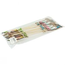 tételeket Törpe díszítés virág virágdugóval 4×10,5cm 12db