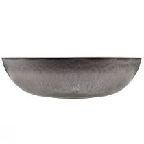 tételeket Stílusos matt szürke tál 37 cm - texturált felület, sokoldalú dekorációhoz - 3 darab