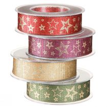 tételeket Csillagszalag ajándék szalag csillagokkal 25mm 15m