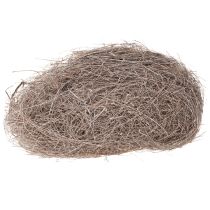 tételeket Természetes kézműves anyag pálmarost, fehérre meszelt, 1 kg Palmyra pálma dekorációhoz és kézműveskedéshez