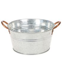tételeket Kerek virágtál fülekkel, fémtál Ø17,5cm M9cm
