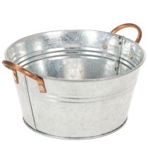 tételeket Kerek virágtál fülekkel, fémtál Ø17,5cm M9cm