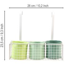tételeket Függesztett virágcserép, erkélydekoráció, konyhadekoráció, H26cm