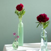 tételeket Üveg virágváza, zöld színben, magasság: 6,5 cm, magasság: 30 cm