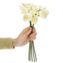 tételeket Mesterséges Boglárka Csokor, Tartós Virágdekoráció Tavaszra, 32cm, 5 Darab