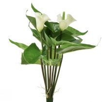 tételeket Calla Lily Kalla Művirágok Fehér egzotikus virágok 34cm
