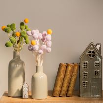 tételeket Craspedia szárított virágok modern asztaldíszként otthonába, 55 cm, 20 darab