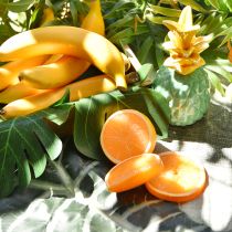tételeket Dekoratív Narancsok, Mesterséges Gyümölcsdarabok 5-7cm, Valódi Tapintású Nyári Dekoráció