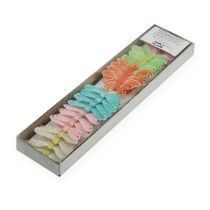 tételeket Tollpillangók dróton színes 5,5 cm 24 db