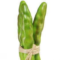 tételeket Dekoratív spárga zöld mesterséges zöldség L22cm Ø1,5cm 3db