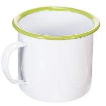 tételeket Dekoratív bögre/kaspó, zománcozott, Ø11.5cm M10cm