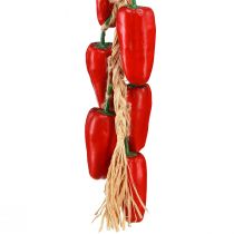 tételeket Dekoratív fogas paprika piros szálon natúr nyári L60cm