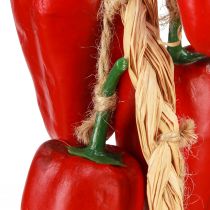tételeket Dekoratív fogas paprika piros szálon natúr nyári L60cm
