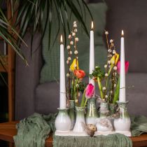 tételeket Dekoratív kerámia vázák tálcán, sokoldalú lakberendezési tárgy, 26 cm