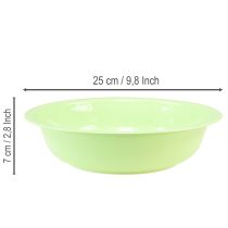 tételeket Dekoratív fémtál zománcozott felülettel, zöld-lime zöld, 25 cm