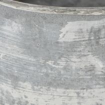 tételeket Dekoratív fémtál, ovális, szürke, H22,5/19,5/16cm, 3 db-os szett